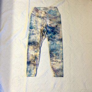 Soma WKND Leggings- White multi-color, Women's Size Large
